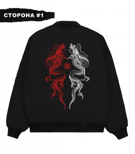 Бомбер MEDOOZA 2-сторон. "Dragon Twins/Katana"