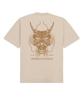 Футболка MEDOOZA "Dragon Head" (бежевый)
