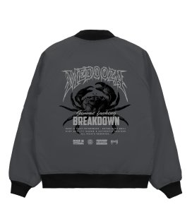 Бомбер MEDOOZA "Crabcore" (темно-серый)