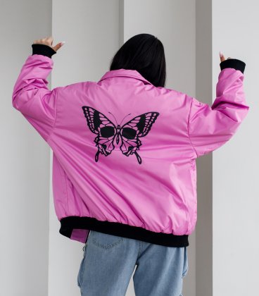 Бомбер MEDOOZA "Butterfly" (W) (цикламен)