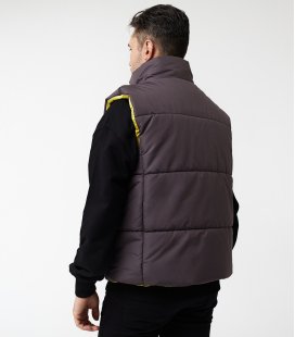 Жилетка MEDOOZA "Face" (темно-серый // горчица)