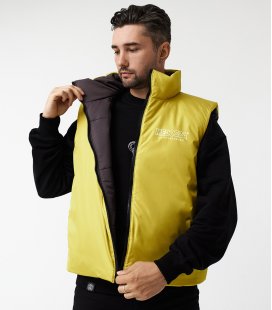 Жилетка MEDOOZA "Face" (темно-серый // горчица)