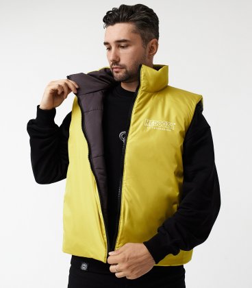 Жилетка MEDOOZA "Face" (темно-серый // горчица)