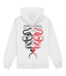 Худи MEDOOZA "Snake Twins" (белый)