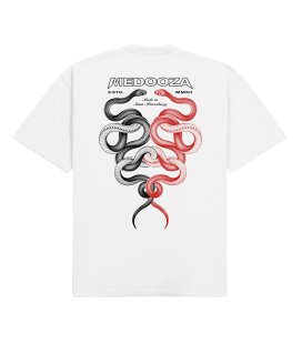 Футболка MEDOOZA "Snake Twins" (белый)