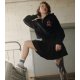 Свитшот Half-zip MEDOOZA «Tiger College» (W) (черный)