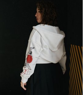 Zip-худи MEDOOZA "Japaniac II" (W) (молочный)