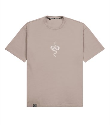 Футболка boxy MEDOOZA "Snake" (бежевый)