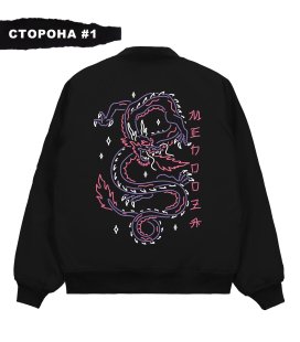 Бомбер MEDOOZA 2-сторон. "Neon Dragon // Godzilla"