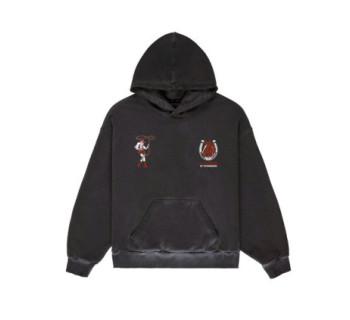 Худи MEDOOZA "NY Good Luck" (washed grey)