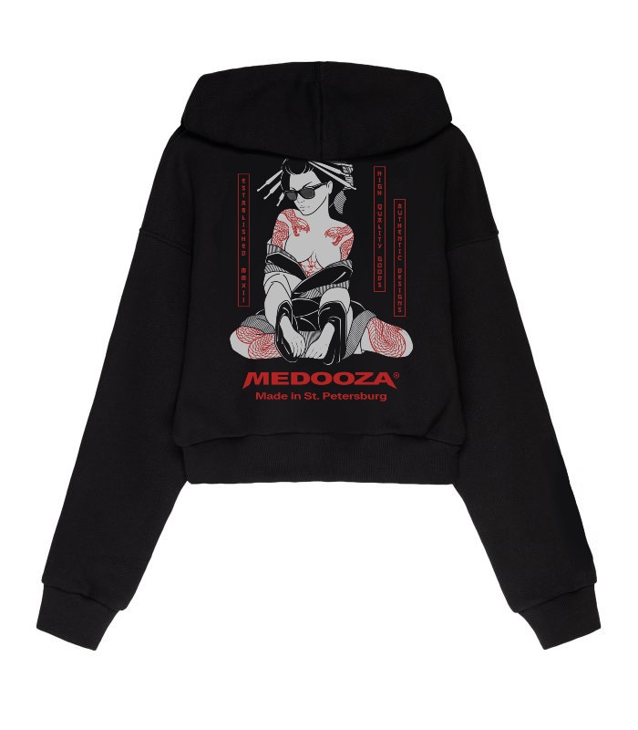 Худи MEDOOZA "Geisha II" (W) (черный)