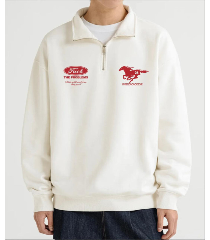 Half-Zip MEDOOZA "Mustang" (тофу)