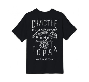 Футболка SVET "Горы" (черный)