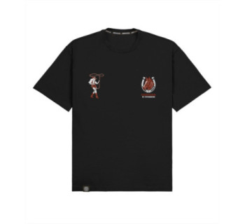 Футболка boxy MEDOOZA "NY Good Luck" (черный)