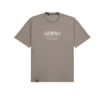 Футболка boxy MEDOOZA "Tiger Head" (мокко)