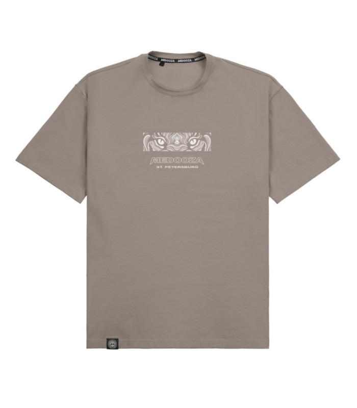 Футболка boxy MEDOOZA "Tiger Head" (мокко)