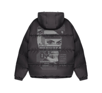 Пуховик Beefy MEDOOZA 'Cyber Aggressor' (темно-серый)