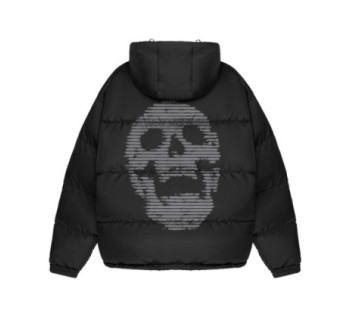 Пуховик Beefy MEDOOZA 'Brushed Skull' (черный)