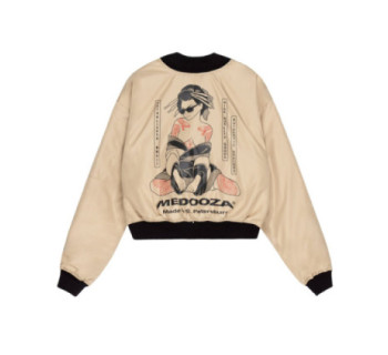 Бомбер MEDOOZA "Geisha II" (W) (бежевый)