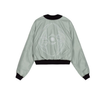 Бомбер MEDOOZA "Crane Twins" (W) (мятный)