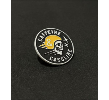 Значок MEDOOZA "Caffeine & Gasoline"