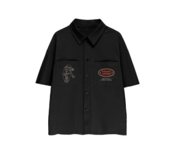 Рубашка с коротким рукавом MEDOOZA "Coffee Crew" (чёрный)