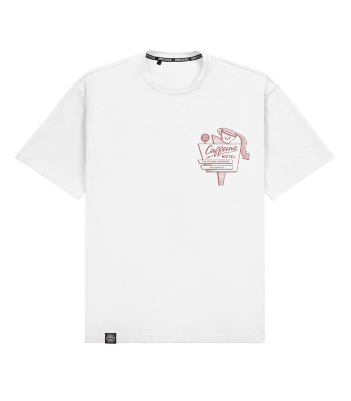 Футболка MEDOOZA "Caffeine Motel" (белый)