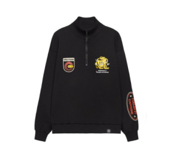 Half-Zip MEDOOZA "Coffee Crew" (чёрный)
