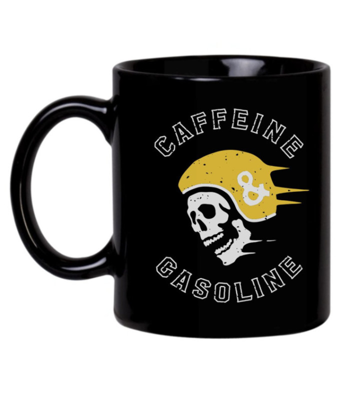 Кружка MEDOOZA "Caffeine & Gasoline" (чёрный)