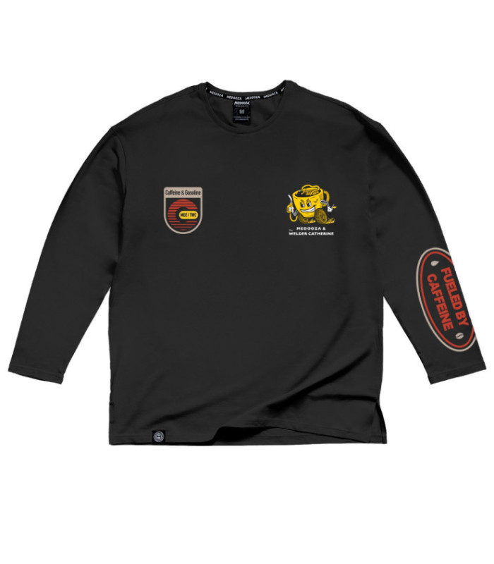 Лонгслив MEDOOZA "Coffee Crew" (чёрный)
