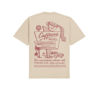Футболка MEDOOZA "Caffeine Motel" (бежевый)