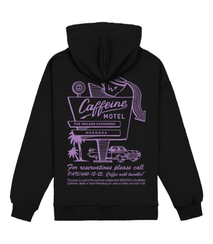Худи MEDOOZA "Caffeine Motel" (чёрный)