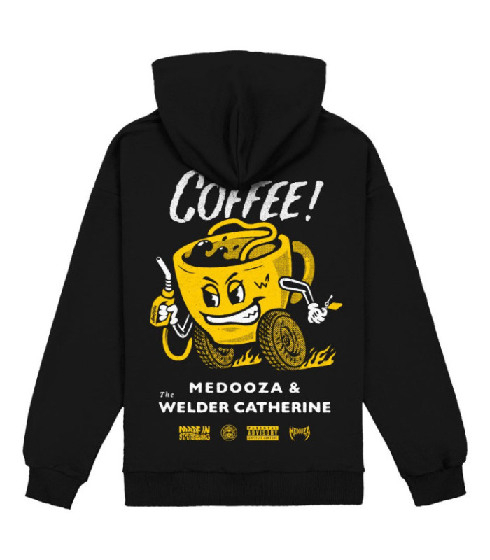 Худи MEDOOZA "More Coffee" (чёрный)