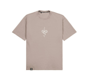 Футболка boxy MEDOOZA "Snake" (бежевый)