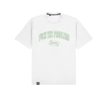 Футболка boxy MEDOOZA "FTP-college" (белый)