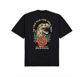 Футболка boxy MEDOOZA "Dinosaur" (черный)