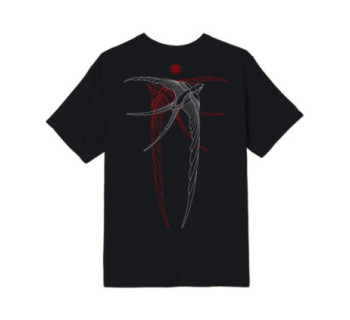 Футболка boxy MEDOOZA "Birds" (черный)