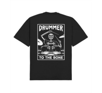 Футболка boxy MEDOOZA "Drummer to the Bone" (черный)