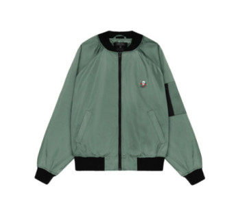 Бомбер летний MEDOOZA "Skull" (зеленый)