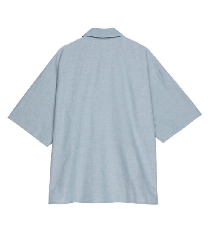 Рубашка с коротким рукавом "Skull" MEDOOZA (серо-синий)