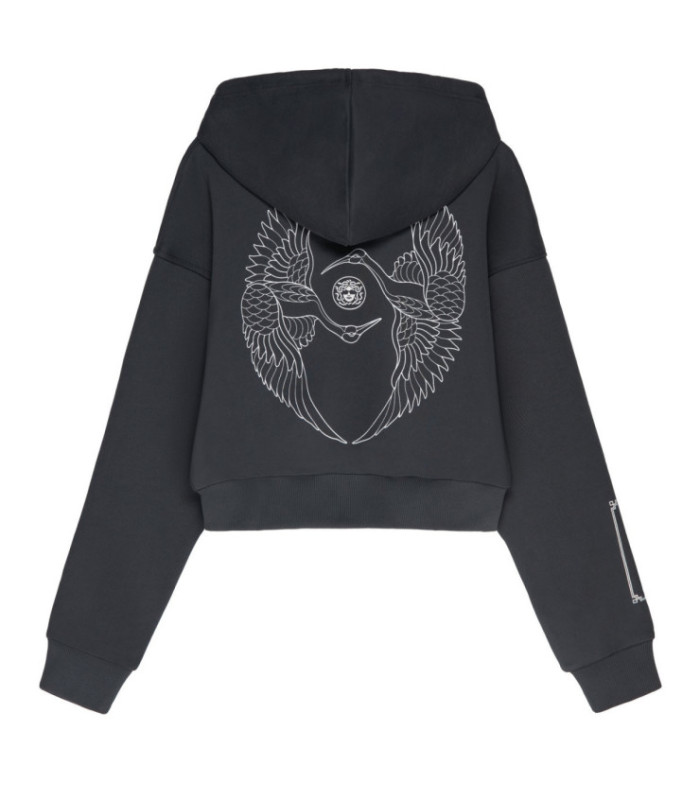 Zip-худи MEDOOZA "Crane Twins" (W) (графит)