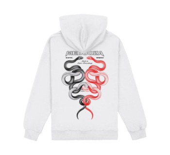 Худи MEDOOZA "Snake Twins" (белый)