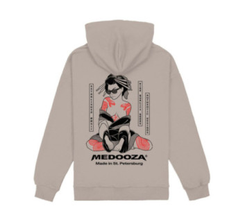 Худи MEDOOZA "Geisha II" (серо-бежевый)