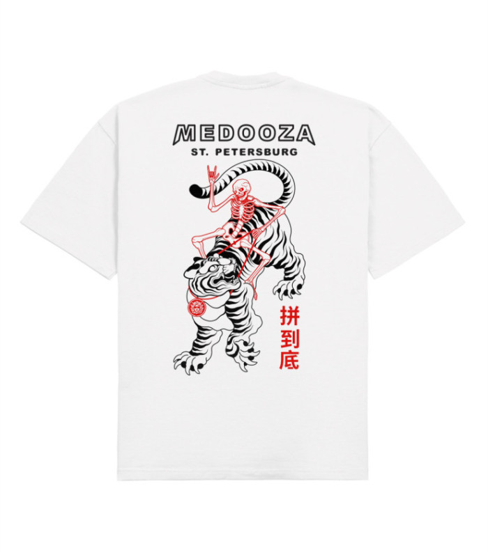 Футболка MEDOOZA "Tiger Rodeo" (белый)