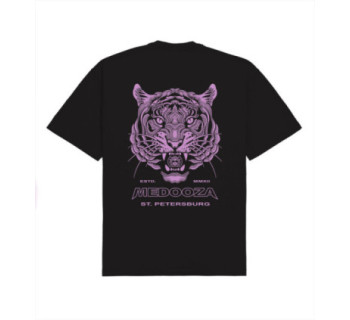 Футболка boxy MEDOOZA "Tiger Head" (черный)