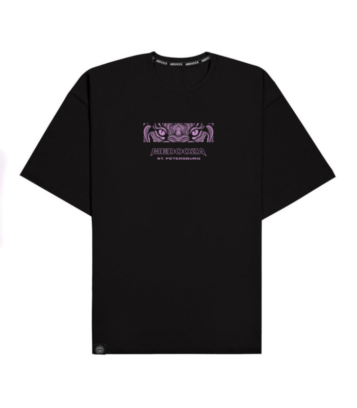 Футболка boxy MEDOOZA "Tiger Head" (черный)