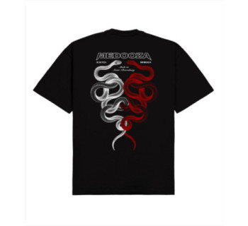 Футболка MEDOOZA "Snake Twins" (черный)