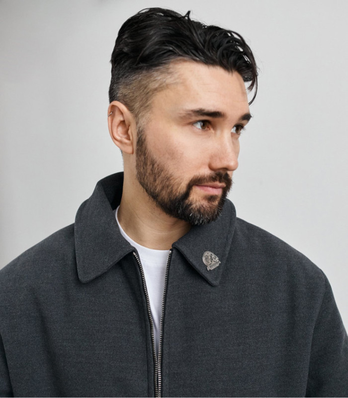 Бомбер-пальто MEDOOZA (темно-серый)