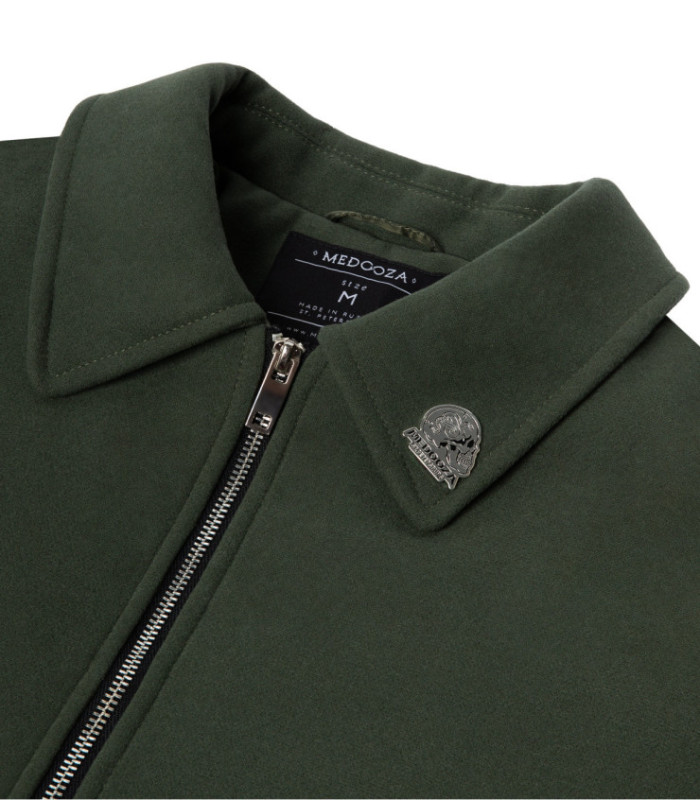 Бомбер-пальто MEDOOZA (темно-зеленый)