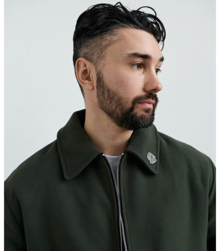 Бомбер-пальто MEDOOZA (темно-зеленый)